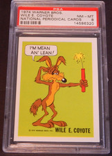 Vintage 1974 WARNER BROS Wonder Bread DC NATIONAL PERIODICAL Wile E Coyote PSA 8 picture