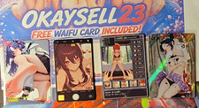 WAIFU SET OF 4 CARDS - Yuuka, Hu Tao, Makima, Shion + FREEBIE CARD picture