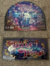 slot machine glass Texas Tina 19” Round Top Cabinet Full Set picture