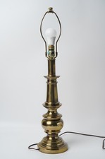 Vintage Stiffel Brass Table Lamp Trophy Urn Column Candlestick 27.5