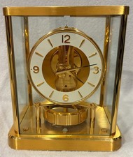 Jaeger-LeCoultre Atmos Clock Cal 540 c.1990 Running Gold White Dial picture