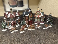 Incomplete Kirkland  14 Piece Christmas Victorian Village picture
