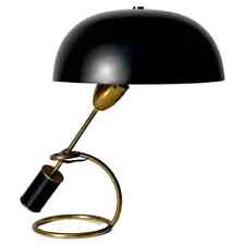 Black Counterweight Scrittoio Brass Table Lamp by Angelo Lelli for Arredoluce picture