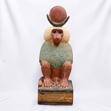 Rare Ancient Egyptian Pharaonic God Baboon Statue Antiques Unique BC picture