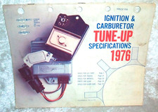 Vintage 1976 Standard Motor Products Car Truck Ignition Carburetor Tune-Up Specs picture