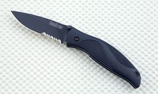 Kershaw 1550ST Black Out Pocket Knife 14C28N SS USA Made NOS picture