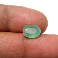 Gorgeous Colombian Emerald Faceted Oval Shape 2.75 Crt Rare Green Loose Gemstone picture