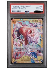Japanese One Piece EB04 JP Monkey D. Luffy #061 PSA 10 Trading Card picture