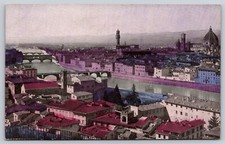 Postcard Panoramic View Florence Italy picture