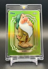 SLEEPY - 2024 Topps Chrome Disney GREEN REFRACTOR #d 36/99 picture