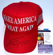 ERIC TRUMP SIGNED OFFICIAL 45 47 MAGA HAT MAKE AMERICA GREAT PRESIDENT SON JSA picture