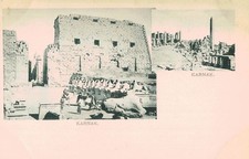Karnak,Egypt,North Africa,Temples of Karnak,2 Views,c.1898-1906 picture