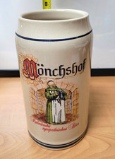 Vintage ceramic beer stein from the Kulmbacher Mönchshof brewery in Germany picture