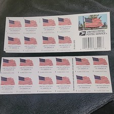 100 Forever Stamps 5‎ Sheets of 20 First Class USPS Stamps 2025 U.S. Flags picture