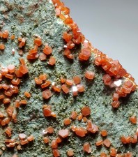 Vanadinite crystals covering matrix, Gorgeous Globe, Arizona. 557 grams. picture