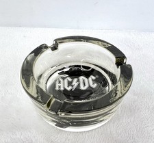 AC-DC Back In Black Ashtray Glass 2006 Round 3.25” picture
