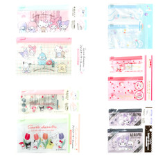 Daiso Fastener Case Mini Zipper Bags 2PCS Sanrio Characters Pack Pouch Set picture