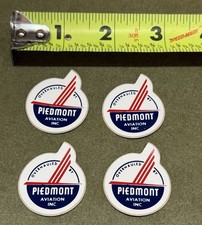 Vtg Piedmont Aviation Airline 4 Decal Stickers 1960s 70s 1.5” Air Speedbird picture