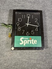 Vintage Sprite Wall Clock Everbrite Electric Advertising Sign New Old Stock 1970 picture