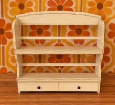 Garden Harvest Spice Rack White Green Vtg 70's 15x15x3 Grannycore Retro Kitschy picture