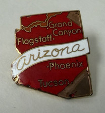 ARIZONA State Cities Pin VTG Pinnacle Designs GRAND CANYON FLAGSTAFF TUCSON PHX picture
