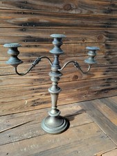 VTG 3 Arm Silver Plated? Electro Plate Sol Goldfelder Candle Candelabra Sconces picture