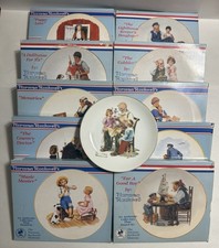 Lot Of 11 Norman Rockwell Ltd Ed Porcelain Plate 1980s Japan 6.5” picture