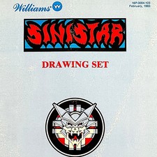 Williams Sinistar Arcade Video Game Manual Schematics ORIGINAL picture