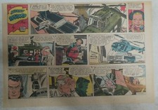 (46) Johnny Hazard Sunday Pages by Frank Robbins from 1964 Most 11 x 15 inches  picture