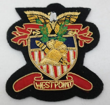 West Point Military Academy Logo Embroidered Shoulder Crest Bullion Patch   AL picture