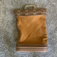 Vintage Money Bag Key Locking Canvas Leather Faberkin Fond Du Lac, WI picture