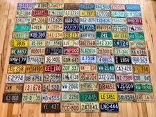 1979 & Older Rustic Vintage Lot of 100 License Plates picture