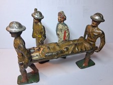 Rare Grey Iron U.S. Red Cross Unit Lot 5 Soldiers picture