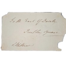 Signed Free Frank by PM Viscount Melbourne to Earl of Dartrey, c.1830s picture