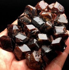 122g 19PCS NEW Natural Chocolate Garnet Quartz Garnet Quartz crystal Inner s879 picture
