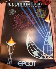 New Disney EPCOT Illuminations Reflections of Earth Serigraph Reprint Poster picture