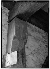 Photo:Huntingdon Furnace PA Grist Mill Detail of Chamfered Post 1910s picture