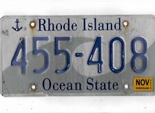 RHODE ISLAND passenger 2015 license plate 