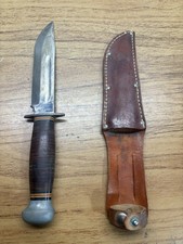 vintage us wwii pal rh-36combat knife With Sheath Original Estate Find pal Rh 36 picture