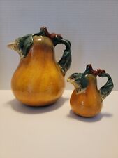 Sakura Sonoma Hand Painted Pear Pitcher and Creamer Set   picture