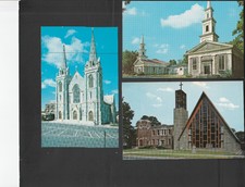 lot 3 postcards Churches Utica & Holland Patent NY picture