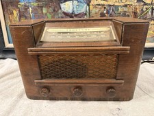 💙Rare Antique Wood Truetone Tabletop Bookshelf Tube Radio~D2624~works picture