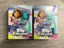 Lot Of 2: 2025 TOPPS CHROME DISNEY VALUE/BLASTER BOX (28 Cards) Brand New Sealed picture