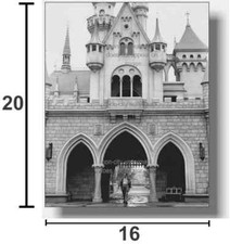 🚩❌ GIANT SIZE 16x20 Walt Disney Disneyland Sleeping Beauty Castle 1955 NEW picture