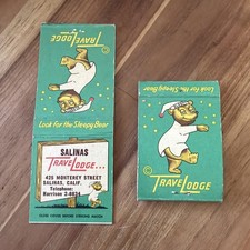 Vintage Travel Lodge Fresno Match Book Covers Lot of 2 Matchbooks picture