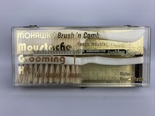 Vintage Mohawk's Brush and Comb Moustache Grooming Kit, Great Condition picture