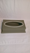 Vintage Fesco Plastic Olive Green  Tissue Box Holder for Bathroom/Bedroom Vanity picture