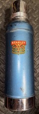 Vintage Blue Stanley Thermos Vacuum Super-Vac Antique/Rare Pre-1970 USA 1 Quart picture