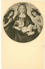 Botticelli Madonna & Child National Gallery Art Postcard 1910s Rembrandt Photo picture