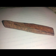 Super Rare Ironstone Native American Ground Stone Chisel Type Polished Artifact picture